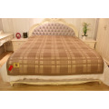 Camel Wool Lattice Blanket / Cashmere Fabric / Yak Wool Textile / Bed Sheet / Bedding